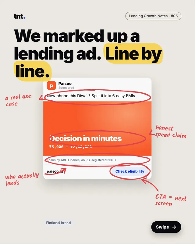 Lending Growth Notes 05: Anatomy of a lending ad that converts