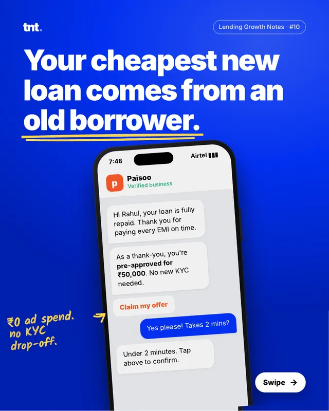 Lending Growth Notes 10: Your cheapest new loan comes from an old borrower